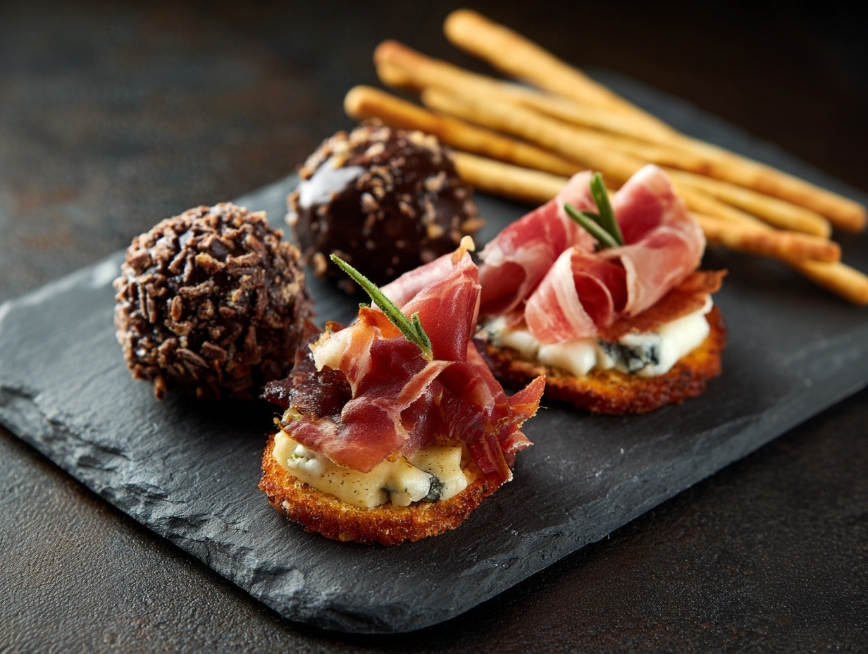 Pintxos vascos en la barra del bar restaurante Ongi Etorri de Eibar